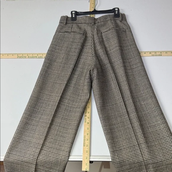 FENDI - Men's Houndstooth Pants in Black and White/Tan Size 40 or W28”/L33”